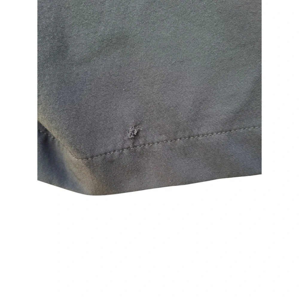 The North Face Men's 32 Stretch Hiking Shorts Gray Green Polyester Outdoor